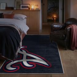mlb atlanta braves area rug non slip baseball carpet home decor gift idea for fans bedroom ab51