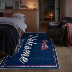 mlb atlanta braves area rug non slip baseball carpet home decor gift idea for fans bedroom ab53