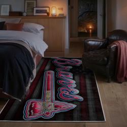 mlb atlanta braves area rug non slip baseball carpet home decor gift idea for fans bedroom ab66