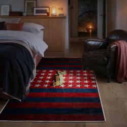 mlb atlanta braves area rug non slip baseball carpet home decor gift idea for fans bedroom ab74