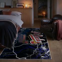 mlb atlanta braves area rug non slip baseball carpet home decor gift idea for fans bedroom ab76