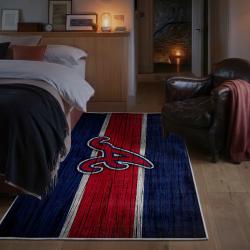 mlb atlanta braves area rug non slip baseball carpet home decor gift idea for fans bedroom ab89