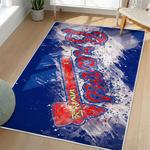 mlb atlanta braves area rug non slip baseball carpet home decor gift idea for fans living room ab1