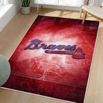 mlb atlanta braves area rug non slip baseball carpet home decor gift idea for fans living room ab106