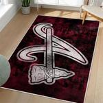 mlb atlanta braves area rug non slip baseball carpet home decor gift idea for fans living room ab109