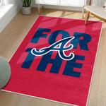 mlb atlanta braves area rug non slip baseball carpet home decor gift idea for fans living room ab11