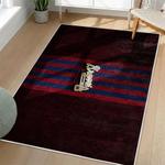 mlb atlanta braves area rug non slip baseball carpet home decor gift idea for fans living room ab110
