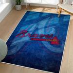 mlb atlanta braves area rug non slip baseball carpet home decor gift idea for fans living room ab116