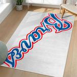 mlb atlanta braves area rug non slip baseball carpet home decor gift idea for fans living room ab122
