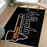 mlb atlanta braves area rug non slip baseball carpet home decor gift idea for fans living room ab14