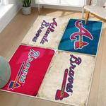 mlb atlanta braves area rug non slip baseball carpet home decor gift idea for fans living room ab149