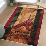 mlb atlanta braves area rug non slip baseball carpet home decor gift idea for fans living room ab151