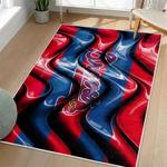 mlb atlanta braves area rug non slip baseball carpet home decor gift idea for fans living room ab157