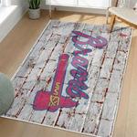 mlb atlanta braves area rug non slip baseball carpet home decor gift idea for fans living room ab166