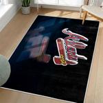 mlb atlanta braves area rug non slip baseball carpet home decor gift idea for fans living room ab169