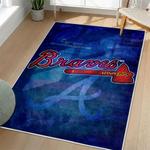 mlb atlanta braves area rug non slip baseball carpet home decor gift idea for fans living room ab17
