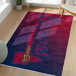 mlb atlanta braves area rug non slip baseball carpet home decor gift idea for fans living room ab172