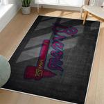 mlb atlanta braves area rug non slip baseball carpet home decor gift idea for fans living room ab176