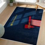 mlb atlanta braves area rug non slip baseball carpet home decor gift idea for fans living room ab177