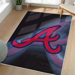 mlb atlanta braves area rug non slip baseball carpet home decor gift idea for fans living room ab18