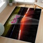mlb atlanta braves area rug non slip baseball carpet home decor gift idea for fans living room ab186