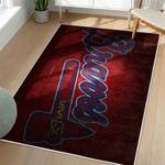 mlb atlanta braves area rug non slip baseball carpet home decor gift idea for fans living room ab187