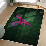 mlb atlanta braves area rug non slip baseball carpet home decor gift idea for fans living room ab192