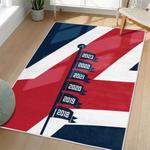 mlb atlanta braves area rug non slip baseball carpet home decor gift idea for fans living room ab2