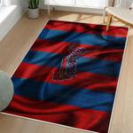 mlb atlanta braves area rug non slip baseball carpet home decor gift idea for fans living room ab24