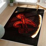 mlb atlanta braves area rug non slip baseball carpet home decor gift idea for fans living room ab25