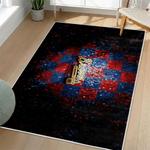mlb atlanta braves area rug non slip baseball carpet home decor gift idea for fans living room ab26