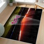 mlb atlanta braves area rug non slip baseball carpet home decor gift idea for fans living room ab36