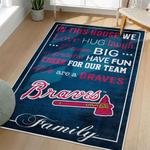 mlb atlanta braves area rug non slip baseball carpet home decor gift idea for fans living room ab43
