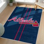 mlb atlanta braves area rug non slip baseball carpet home decor gift idea for fans living room ab46