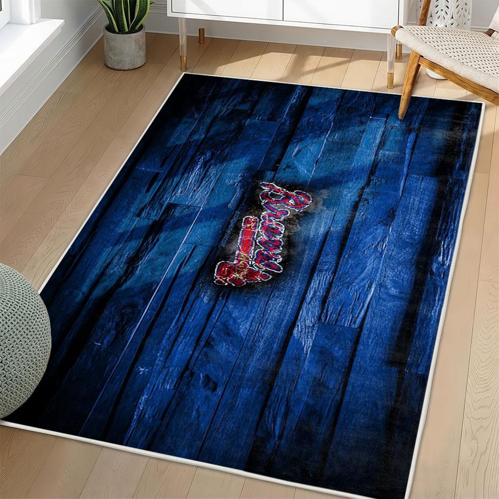 MLB Atlanta Braves Area Rug Non-Slip Baseball Carpet Home Decor Gift Idea For Fans AB58 mlb atlanta braves area rug non slip baseball carpet home decor gift idea for fans living room ab58
