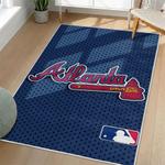 mlb atlanta braves area rug non slip baseball carpet home decor gift idea for fans living room ab63