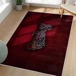 mlb atlanta braves area rug non slip baseball carpet home decor gift idea for fans living room ab67