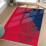 mlb atlanta braves area rug non slip baseball carpet home decor gift idea for fans living room ab69
