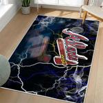 mlb atlanta braves area rug non slip baseball carpet home decor gift idea for fans living room ab76