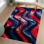 mlb atlanta braves area rug non slip baseball carpet home decor gift idea for fans living room ab84