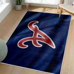 mlb atlanta braves area rug non slip baseball carpet home decor gift idea for fans living room ab9