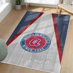 mlb atlanta braves area rug non slip baseball carpet home decor gift idea for fans living room ab95