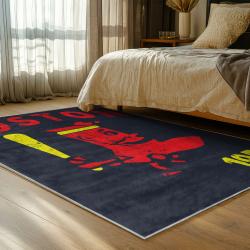 mlb boston red sox baseball team logo sport carpet area rug home decor gift bedroom brs108