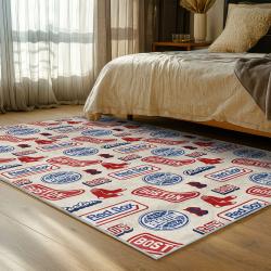 mlb boston red sox baseball team logo sport carpet area rug home decor gift bedroom brs119