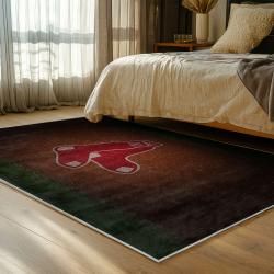 mlb boston red sox baseball team logo sport carpet area rug home decor gift bedroom brs133