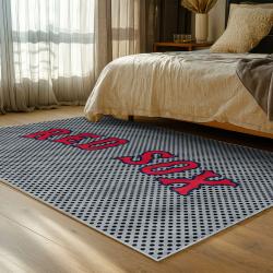 mlb boston red sox baseball team logo sport carpet area rug home decor gift bedroom brs141