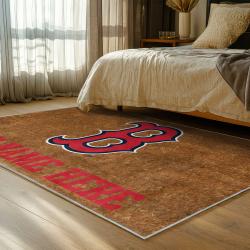 mlb boston red sox baseball team logo sport carpet area rug home decor gift bedroom brs142