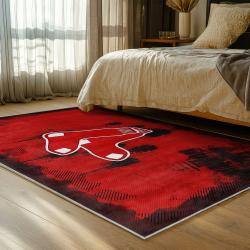mlb boston red sox baseball team logo sport carpet area rug home decor gift bedroom brs144