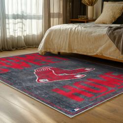 mlb boston red sox baseball team logo sport carpet area rug home decor gift bedroom brs145