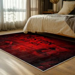 mlb boston red sox baseball team logo sport carpet area rug home decor gift bedroom brs167